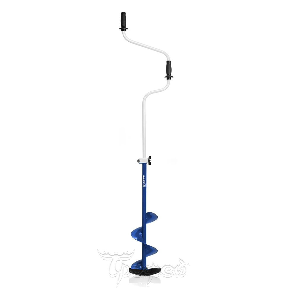 Ледобур Helios HS-180D (диаметр 180 мм) двуручный, левый, прямые ножи , 